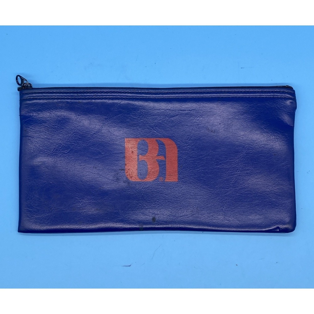 Bank of America Zippered Bank Deposit Money Bag Pouch Approx size 11" x 5.5"